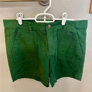 Toad&Co Green Bermudas Cotton Blend Casual